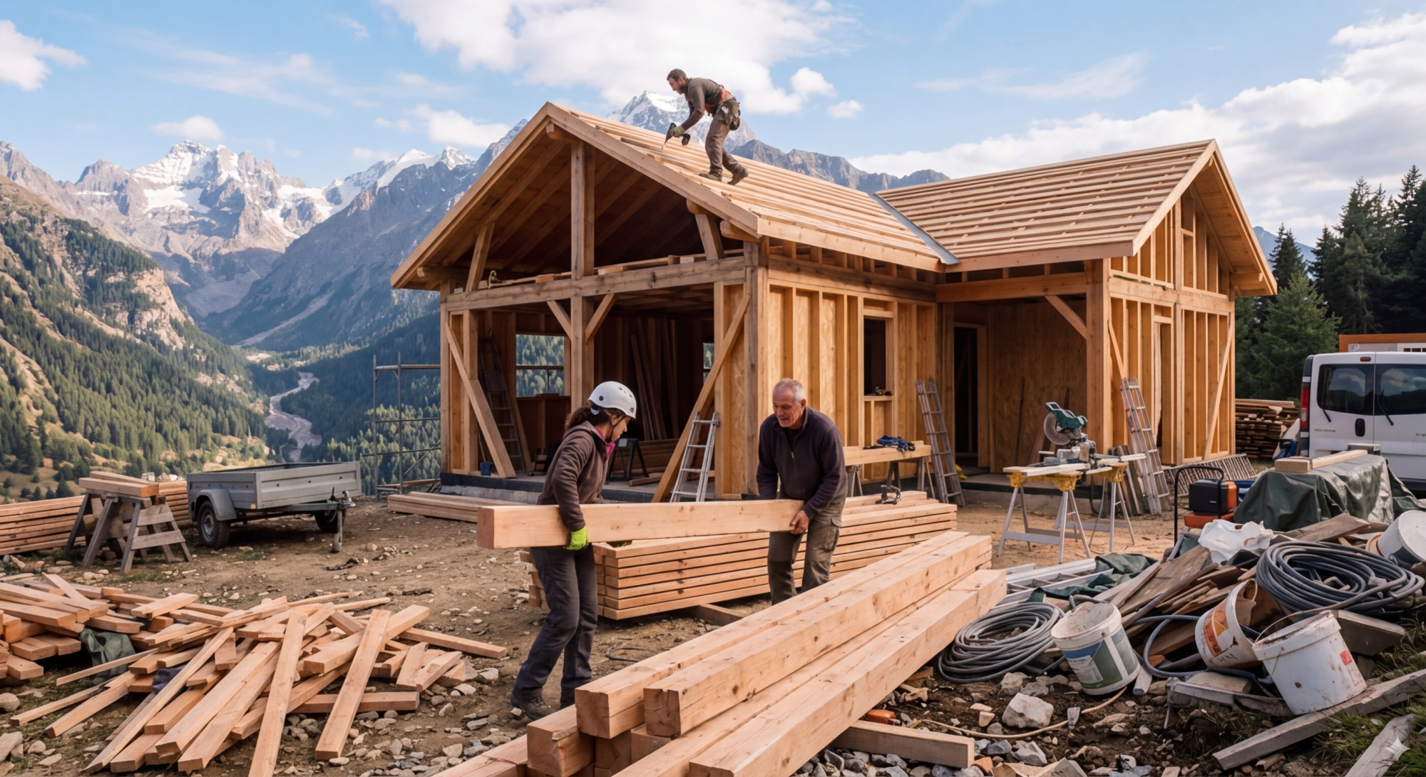 Construction maison ossature bois Hautes-Alpes